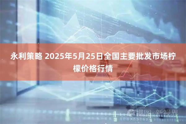 永利策略 2025年5月25日全国主要批发市场柠檬价格行情