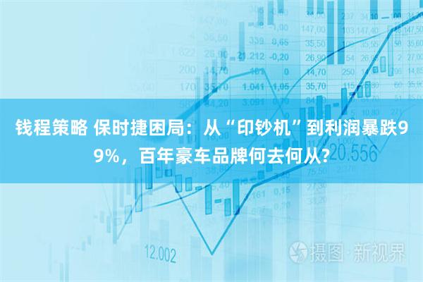 钱程策略 保时捷困局：从“印钞机”到利润暴跌99%，百年豪车品牌何去何从?